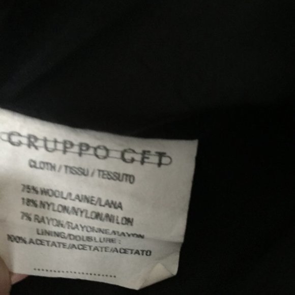 EMANUEL UNGARO Black and White Plaid Wool Faux Wrap Mini Skirt - Picture 9 of 9